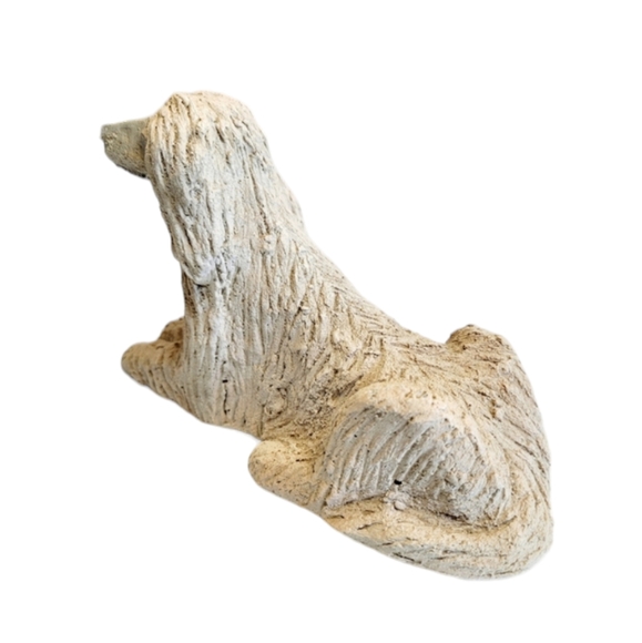Vintage Ceramic Afghanhound Lying Down Figurine - Picture 3 of 9